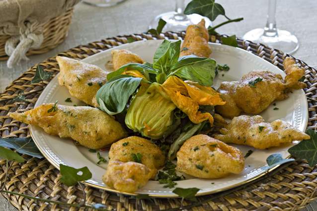 Beignets de fleurs de courgettes