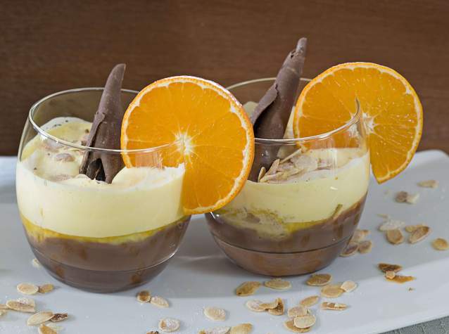 Dessert orange et chocolat